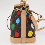 Louis Vuitton Noe Handbag Yayoi Kusama Painted Dots Monogram Canvas Nano - image 4