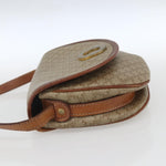 Celine Vintage Macadam Circle Logo Shoulder Bag Canvas and Leather - image 3