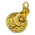 Chanel CC Button Clip-On Earrings Metal - image 4