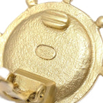 Chanel Vintage Round Clip-On Earrings Metal with Faux Pearl - image 4