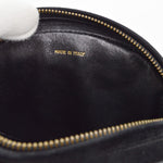 Chanel CC Mark Round chain black suede mini - image 7