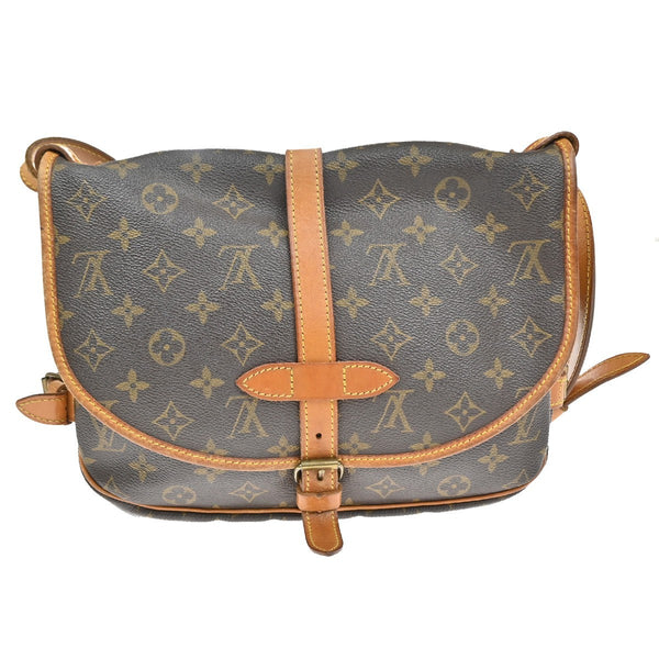 Louis Vuitton Saumur Handbag Monogram Canvas 30