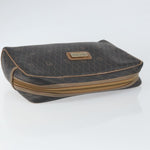 Christian Dior Vintage Honeycomb Zip Pouch Canvas and Leather - image 13