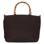 Gucci Vintage Bamboo Handle Tote Nylon - image 2