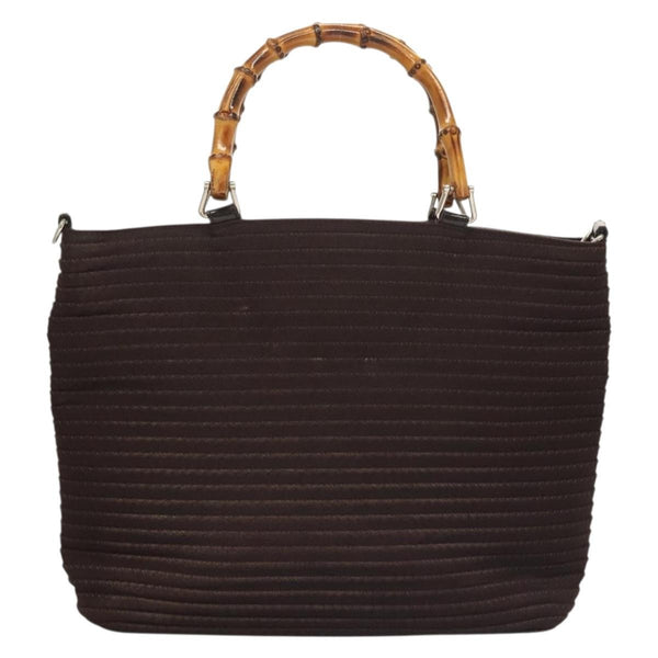 Gucci Vintage Bamboo Handle Tote Nylon