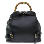 Gucci Vintage Bamboo Backpack Leather - image 2
