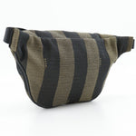 Fendi Front Pocket Waist Bag Pequin Canvas - image 2