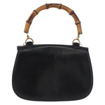 Gucci Vintage Convertible Bamboo Top Handle Bag Leather Medium - image 2