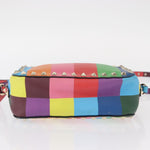 Valentino Garavani Rockstud 1973 Camera Crossbody Bag Striped Leather - image 16