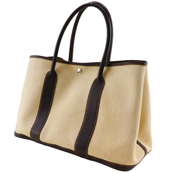 Hermes Garden Party Tote Toile and Leather 36