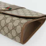 Gucci Vintage Web Flap Clutch GG Canvas - image 8