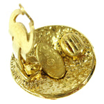 Chanel CC Button Clip-On Earrings Metal - image 3