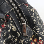 Chanel Optic Coco Bowler Bag Printed Coated Canvas with Caviar Medium - image 13