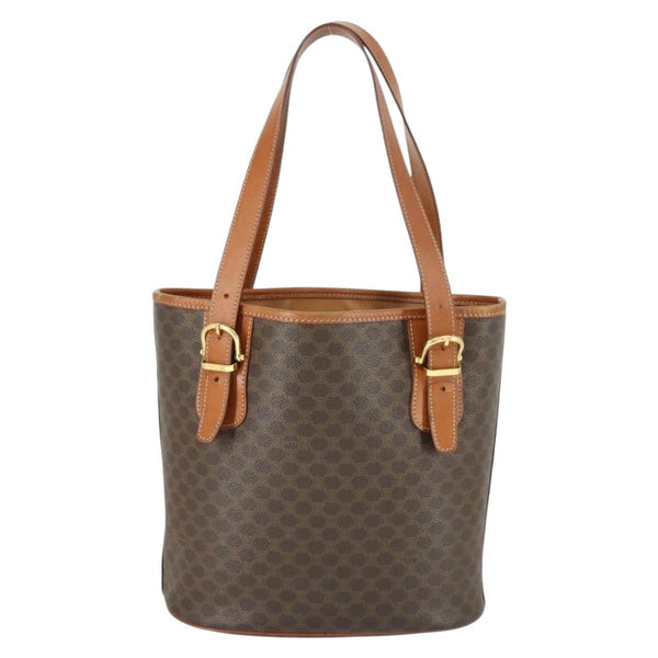 Celine Vintage Macadam Tote bag Canvas and Leather
