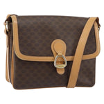 Celine Vintage Macadam Shoulder Bag Canvas and Leather - image 16