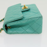 Chanel Square Classic Single Flap Bag Quilted Lambskin Mini - image 4
