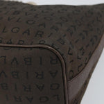 Bvlgari Logomania Shoulder Bag Canvas with Leather - image 9