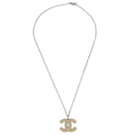 Chanel CC Logo Pendant Necklace Metal - image 1