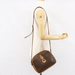 Celine Vintage Macadam Shoulder Bag Canvas and Leather - image 14