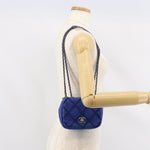 Chanel Diamond Stitch Chain Flap Bag Quilted Iridescent Calfskin Small - image 15