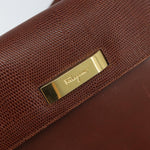 Salvatore Ferragamo Gancini Shoulder Bag Leather - image 12
