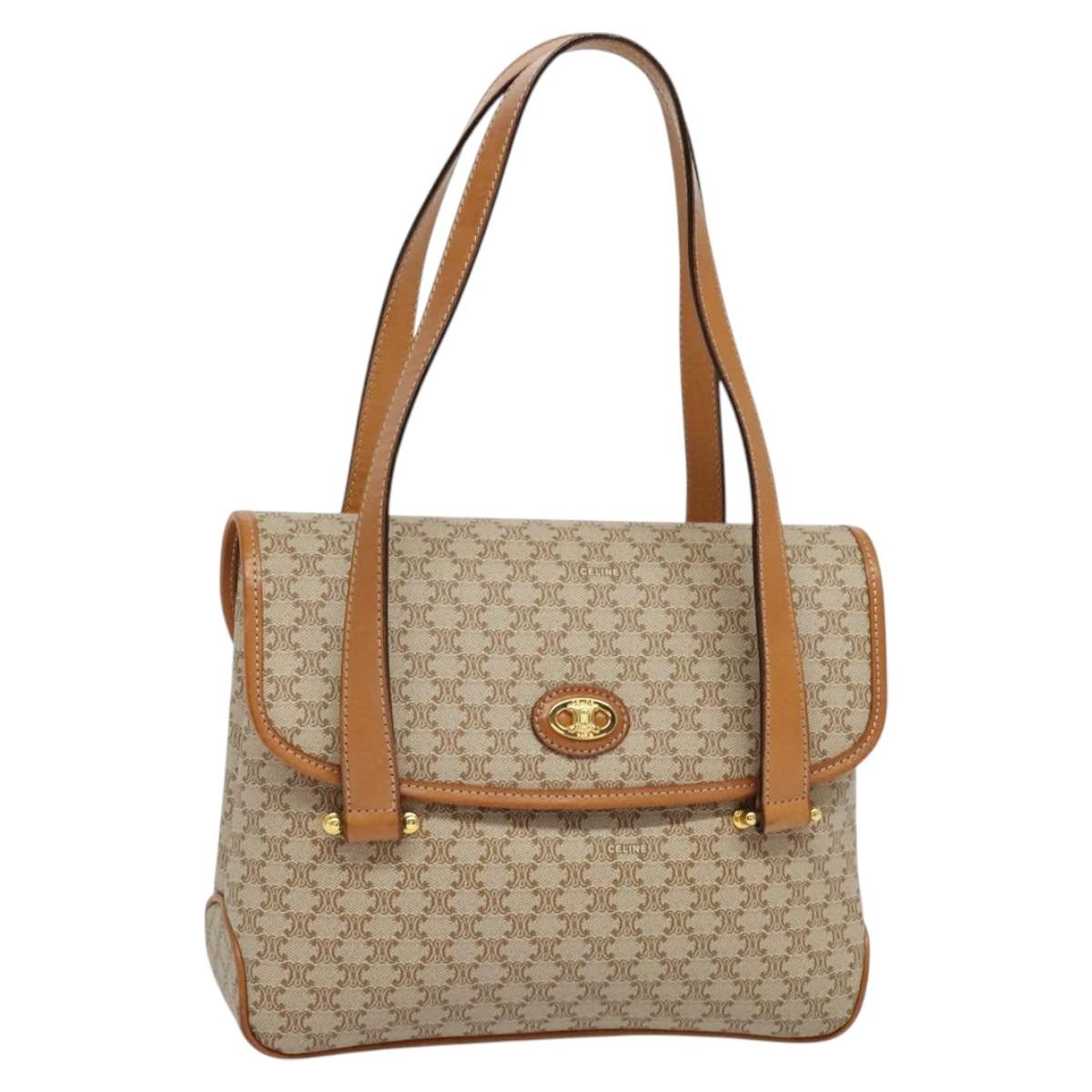 Celine Vintage Macadam Handbag Canvas and Leather - image 1