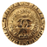 Chanel Vintage 31 Rue Cambon Round Clip-On Earrings Metal - image 2