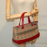 Burberry Nova Check Handbag Leather and Nylon - image 12