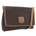 Celine Vintage Macadam Shoulder Bag Canvas and Leather - image 13