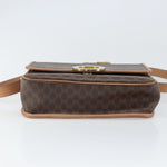 Celine Vintage Macadam Circle Logo Shoulder Bag Canvas and Leather - image 19