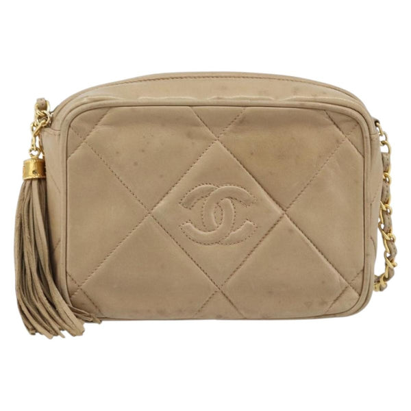 Chanel Vintage Diamond CC Camera Bag Quilted Lambskin Large - image 1