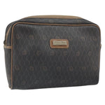 Christian Dior Vintage Honeycomb Zip Pouch Canvas and Leather - image 12