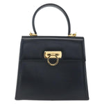 Salvatore Ferragamo Gancini Convertible Top Handle Bag Leather Mini - image 1