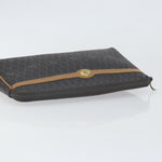 Christian Dior Vintage Honeycomb Zip Pouch Canvas and Leather - image 10