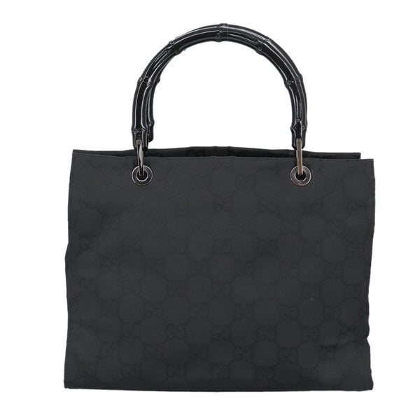 Gucci Vintage Bamboo Handle Tote GG Nylon Medium