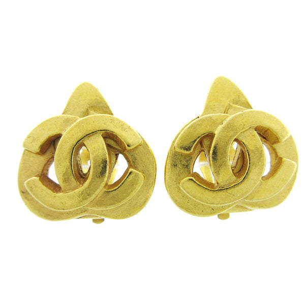 Chanel CC logo heart Gold-plated - image 1