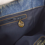 Chanel Vintage Resin Chain Tote Denim Small - image 9