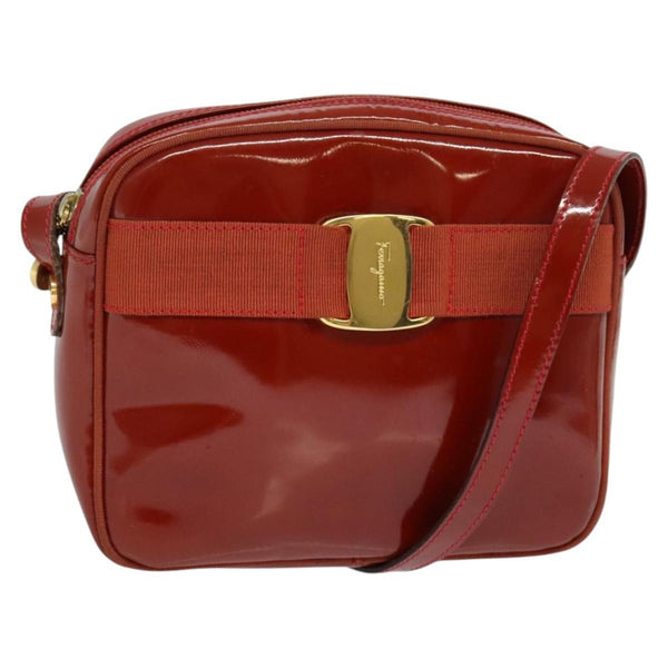 Salvatore Ferragamo Vala Shoulder Bag Patent Leather - image 1