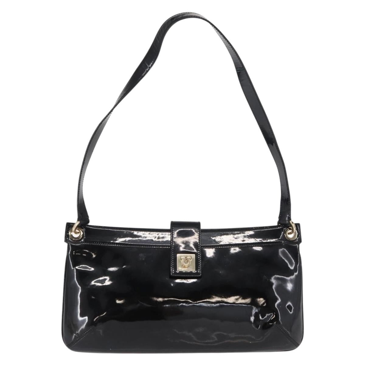 Salvatore Ferragamo Gancini Shoulder Bag Patent Leather - image 1