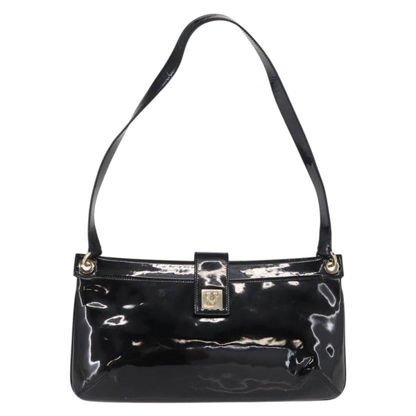 Salvatore Ferragamo Gancini Shoulder Bag Patent Leather - image 1