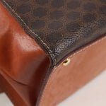 Celine Vintage Convertible Top Handle Bag Macadam Coated Canvas Medium - image 10