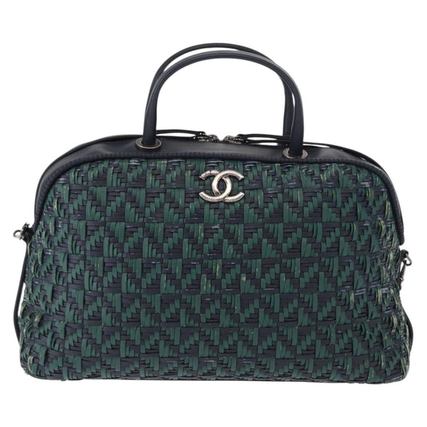 Chanel Convertible Chain Bowler Bag Woven Calfskin Small - image 1