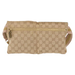 Gucci Vintage Double Belt Bag GG Coated Canvas with Leather - image 2