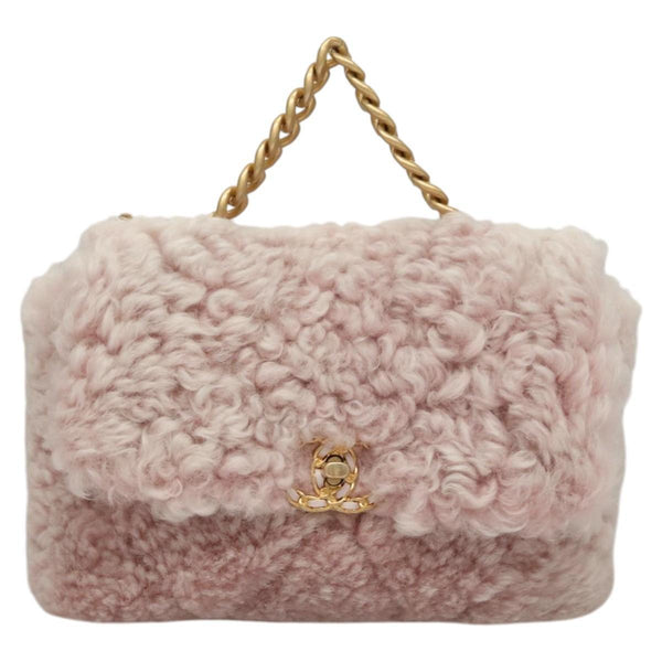 Chanel 19 Flap Bag Shearling Medium