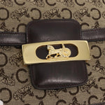 Celine Vintage Horse Carriage C Macadam Shoulder Bag Canvas and Leather - image 13