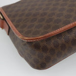 Celine Vintage Macadam Circle Logo Shoulder Bag Canvas and Leather - image 8