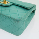 Chanel Square Classic Single Flap Bag Quilted Lambskin Mini - image 15