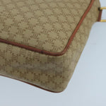 Celine Vintage Macadam Circle Logo Shoulder Bag Canvas and Leather - image 11