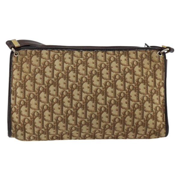 Christian Dior Vintage Trotter Shoulder Bag Canvas