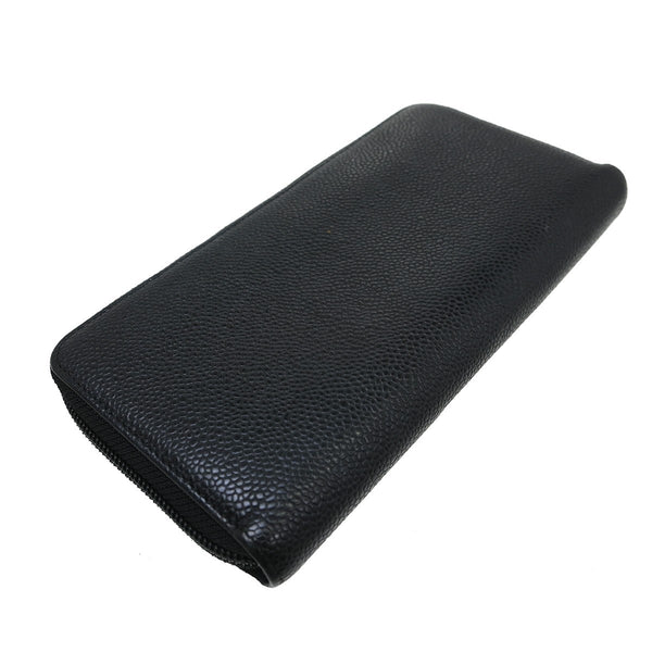 Chanel Timeless CC Zipped Wallet Caviar Long